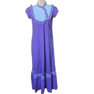 Vintage 70s Prairie Dress Cottagecore Liberty House Hawaiian USA Made – Size 6